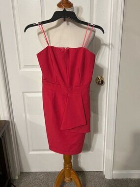 NWOT Adelyn Rae Strapless Hot Pink Mini Dress
